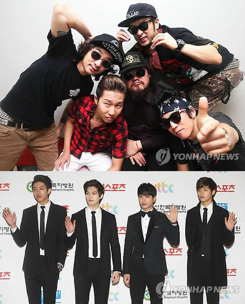 사진=연합뉴스. 크라잉넛(위)&씨엔블루.